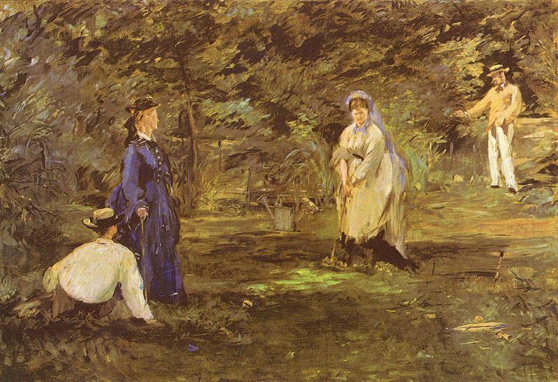 Edouard Manet Croquet-Partie china oil painting image